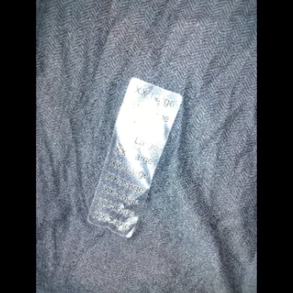 New With Tags J. Ferrar Long Sleeve Black Men's Shirt Size XXL Cotton Rayon Blen - Picture 3 of 4